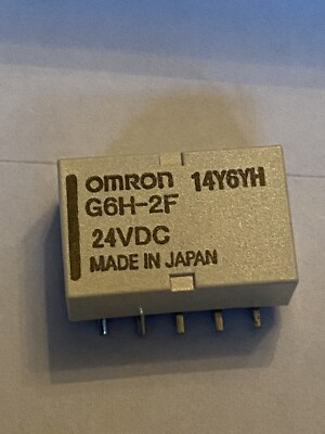 4 x OMRON ELECTRONIC COMPONENTS G6H2FDC24 Relais; E-Mech; Low Signal; DPDT; Cur