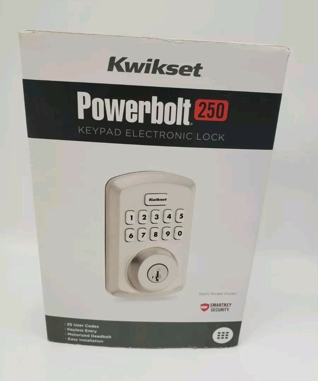 Kwikset Powerbolt 250 10-Button Keypad Smart Keyless Entry Deadbolt Lock-image