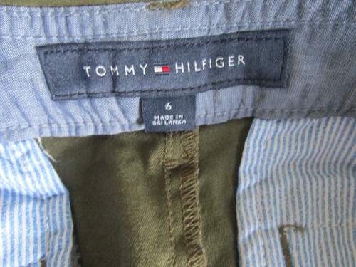 Tommy Hilfiger Women's Hollywood Shorts Olive Green 4 Pocket size 6 33" Waist - 第 11/11 張圖片