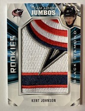 2022-23 UD Black Diamond KENT JOHNSON Rookie Team Logo Jumbos Patch RC #RTL-KJ