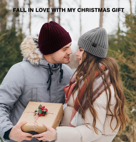 Winter Beanie Hats for Men Women Fleece Lined Beanie Warm Stocking Cap Soft W... - Picture 6 of 6