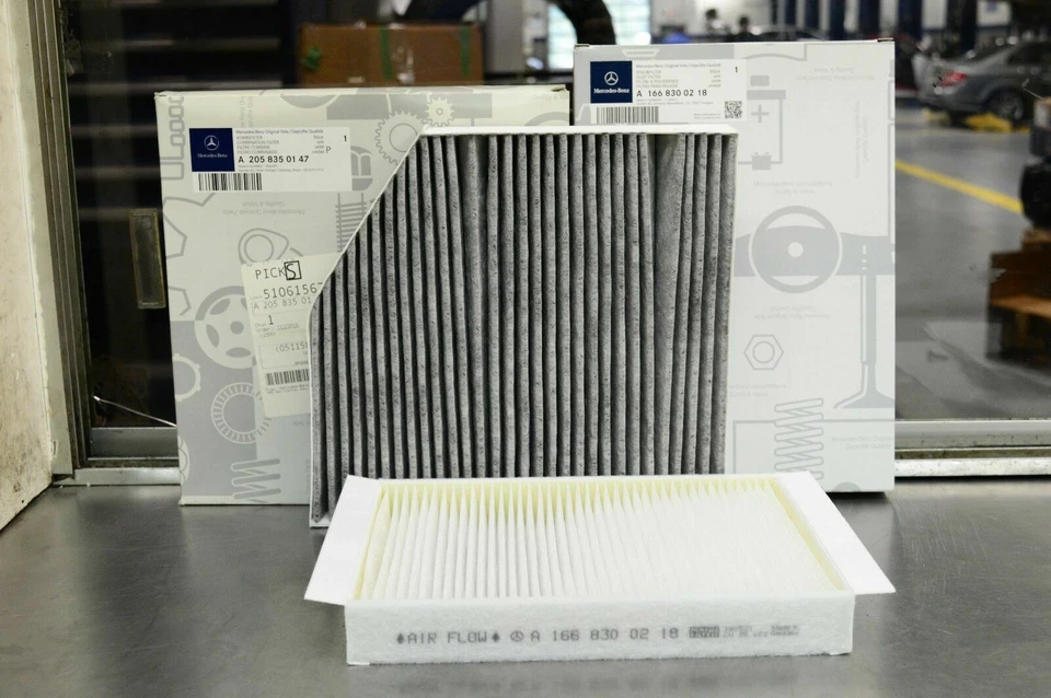 Filtro de óleo do motor, filtro de ar, 2 filtros de cabine e 7 litros de óleo do motor para Mercedes - Imagem 3 de 4