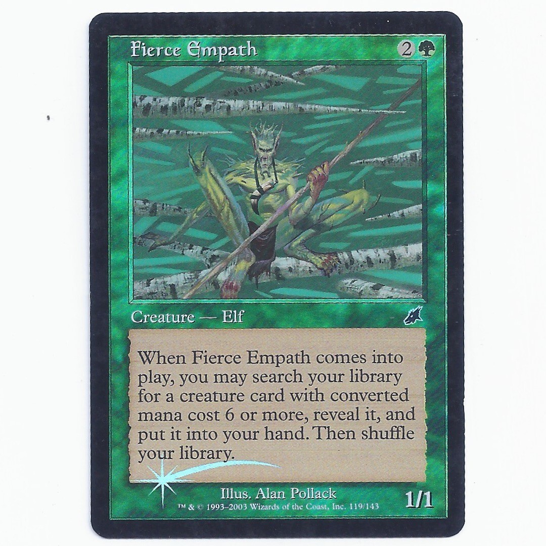 Fierce Empath FOIL LP SP Scourge Magic the Gathering