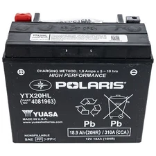 Polaris 4081963 Battery 18AH YTX20HL 310 CCA V3 Sportsman Scrambler SP 850 1000