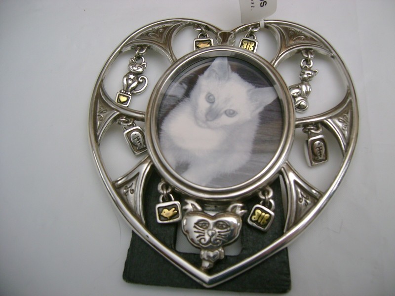 PICTURE FRAME - CATS & HEARTS - BRIGHTON - NEW