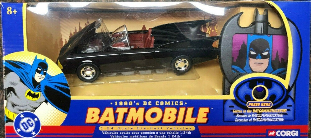 NJ Croce - 3930 - Batmobile - 1966 Version - Échelle 1/24 - Noir/Rouge
