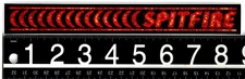 Spitfire Ember Strip Sticker 8.75 in x 1.1 in Multicolor Skateboard Decal