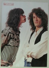 AEROSMITH ~ Steven Tyler & Joe Perry ~ Magazine Page PINUP early 1990's