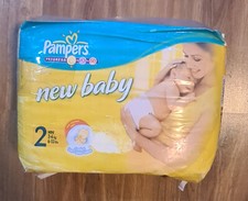 Vintage 00s Diapers PAMPERS New Baby Progress 35 nappies 3-6 kgs NEW UNOPENED