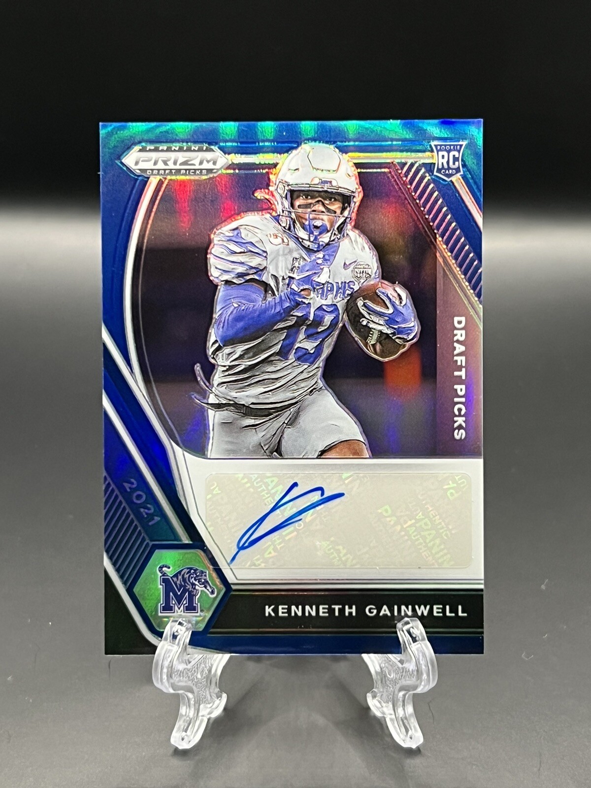  Kenneth Gainwell 2021 Panini Draft Picks /149 - BLUE PRIZM AUTO #DPA-KGA NM