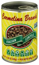 Carmelina Italian Lentils 14.28 oz (Pack Of 12)