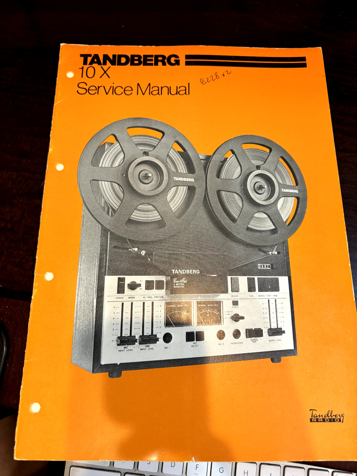 TANDBERG MODEL 10X 10 X Repair Service Manual  **ORIGINAL**