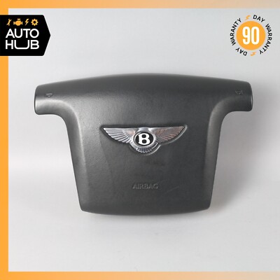 03-13 Bentley Continental GT Flying Spur Driver Steering Wheel Airbag Black OEM