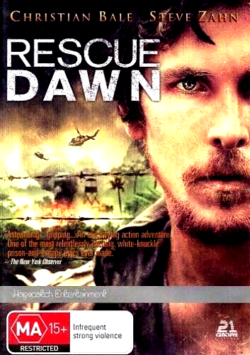 Rescue Dawn DVD - Region 4 Australia - TRUE STORY WAR MOVIE Christian Bale - Foto 1 di 6