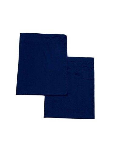 Saturday Knight Pair Curtains Valances Cafe Panels Short Navy Blue Solid 2 Home - Picture 3 of 6