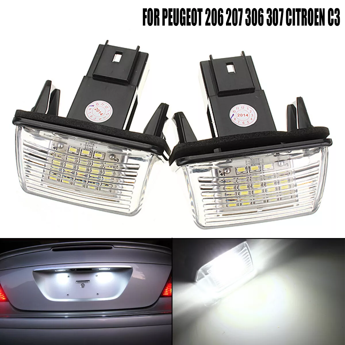 Peugeot 207 number plate bulb sales