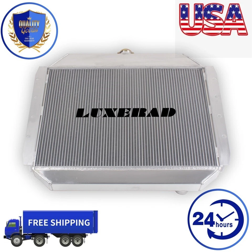 For 1966-1979 Ford F100 F150 F250 F350 Bronco 302 351 400 460 V8 4Row Radiator - Изображение 2 из 4