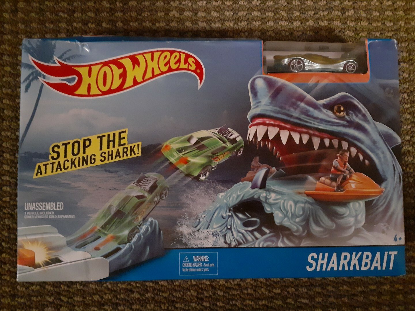 hot wheels shark bait playset