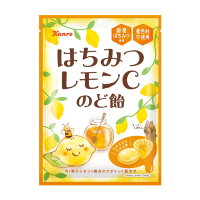 Kanro, Hachimitsu Lemon C Nodoame, Honey & Lemon Hard Candy, 90g