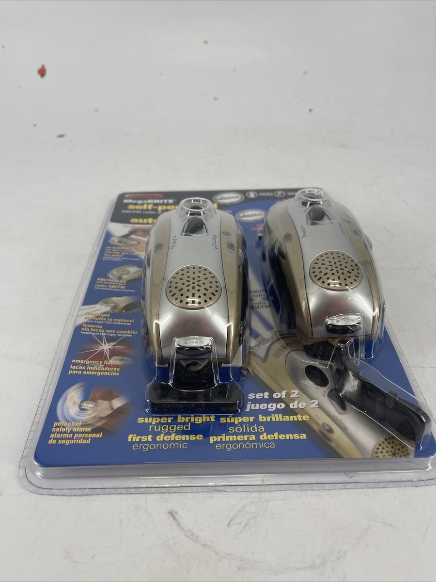 Lampe Torche à Manivelle DuraPro Megabrite Avec Radio AM/FM – Auto-alimentée