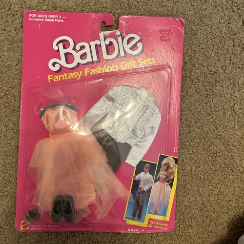 Vintage 1989 Barbie Fantasy Fashion Gift Sets #720-4 MOC 2 Complete Outfits NRFB