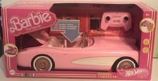 Barbie The Movie Hot Wheels RC Corvette Remote Control Car 2023 Mattel Brand New
