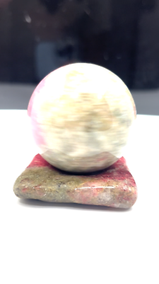 Rare pink THULITE stone polished sphere with stand 1.93 inch #348k - NORWAY | eBay Rare pink THULITE stone polished sphere with stand 1.93 inch #348k - NORWAY | eBay