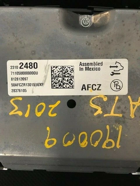 Cadillac ATS 2013 calibre velocímetro en racimo 23102480 77067 millas Foto 3 de 3