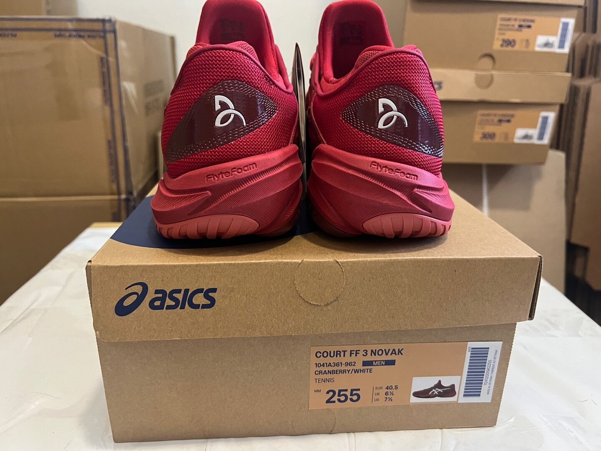 シューズ(男性用) asics COURT FF 3 NOVAK 1041A361-960 ASICS Court FF 3 Novak Rust 1041A361-964 Men's Sizes | eBay