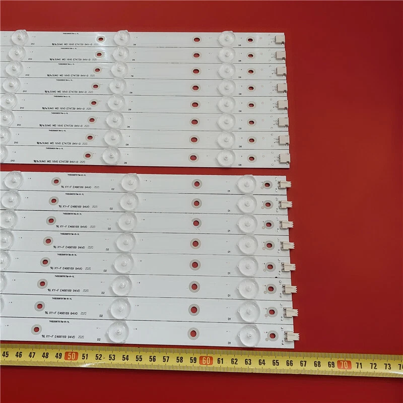 Tiras LED de 16 piezas para Philips LB-PC3030-GJUHD658X14ADM2-R/L-H 65PUS6121 65PUF6656 Foto 3 de 4