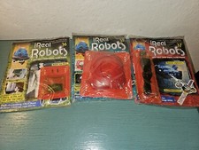 Vintage Lot Of 3 Ultimate Real Robots-Robot Kits  Magazines/Brand New, Sealed