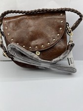 No Boundries Peggy Sadlebag Cross Body Tote Bag Brown