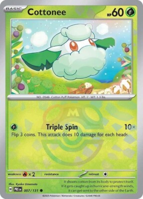 Pokemon Cottonee 007/131 Master Ball Reverse Holo
