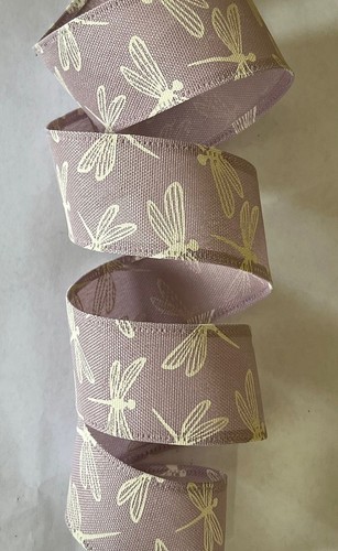 1.5 in. Spring Summer Everyday Floral ribbon for Door Wreath rb - Picture 2 of 2