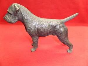 Tony Acevedo Cold Cast Resin Bronze Border Terrier