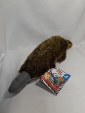 Platypus Plush 1994 K M International Brown Gray 14" Long Stuffed Animal Toy