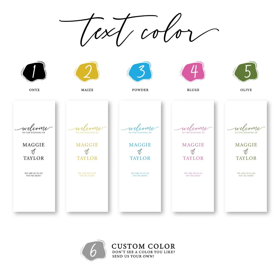 Custom Fabric Wedding Banner | Personalized Wedding Welcome Sign - Image 3 of 4