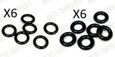 x6 LOWER +6 UPPER x12 O-Rings Kit Fuel Injector Nozzle Rubber Seal Set for BMW
