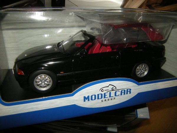 1:18 ModelCar Group BMW 3-Er Series E36 Cabrio Black/Schwarz In OVP-image