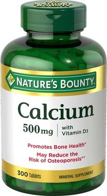 Nature's Bounty Calcium Plus 400 IU Vitamin D3, 300 Count (Pack of 1), N/a