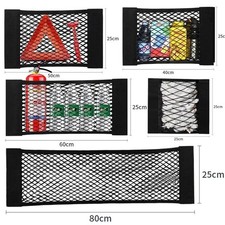 Universal Car Storage Net Stretchable Mesh Pocket Elastic Trunk Organizer Rear