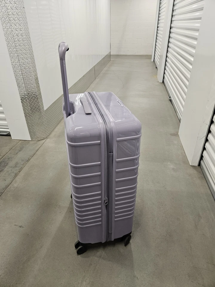 Beis The Large Check-In Roller Luggage With Adjustable Straps, Glossy Lavender - Image 2 of 4