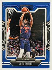 2021-22 Panini Playbook Joel Embiid Blue /99 #290 SP 76ers NBA