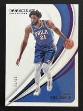 Joel Embiid 2024-25 Panini Immaculate Collection Purple FOTL Base /11 #41