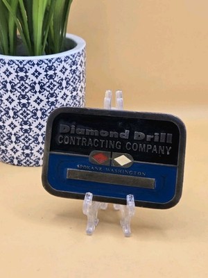 Diamond Drill Contracting Company Belt Buckle ''Spokane Washington'' Hit Line USA