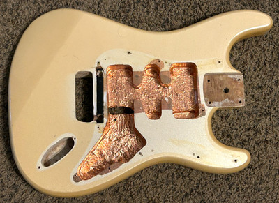 Vintage Epiphone S-Series Superstrat Body Pearl White 1980s Used Patina Strat