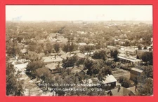 RPPC POSTCARD Birds Eye View of Brookings SD-South Dakota from Campanile