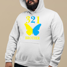 321 World Down Syndrome Hoodie Brother Love Support Family Awareness Gift