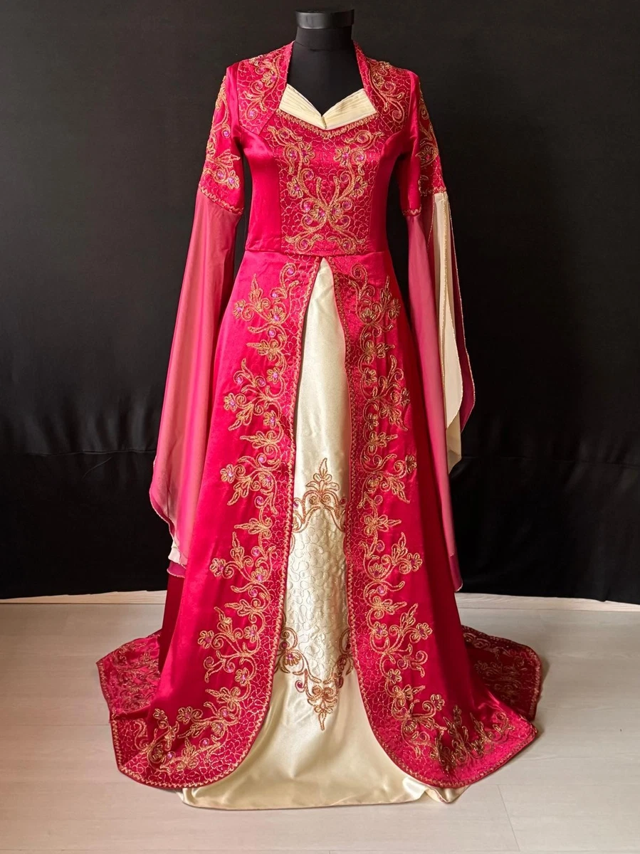 Pink Women Dress Medieval and Renaissance Costumes for sale | eBay