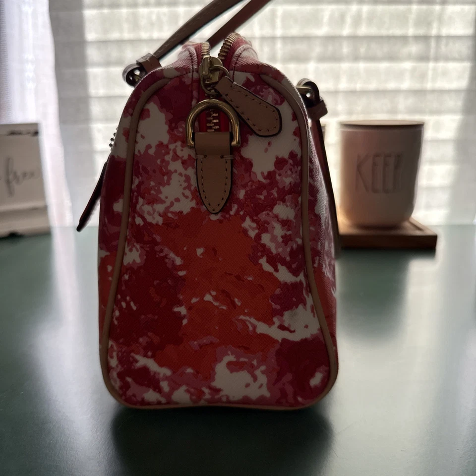 COACH MINI BENNETT PEYTON MULTI COLOR SATCHEL CROSSBODY/TOP HANDLE HANDBAG  $199 - Image 2 of 4